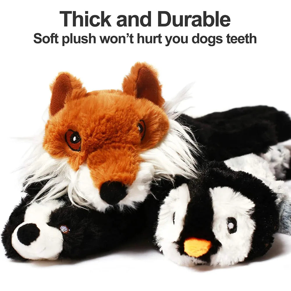 Squeaky Plush Dog Toy Stuffing Free