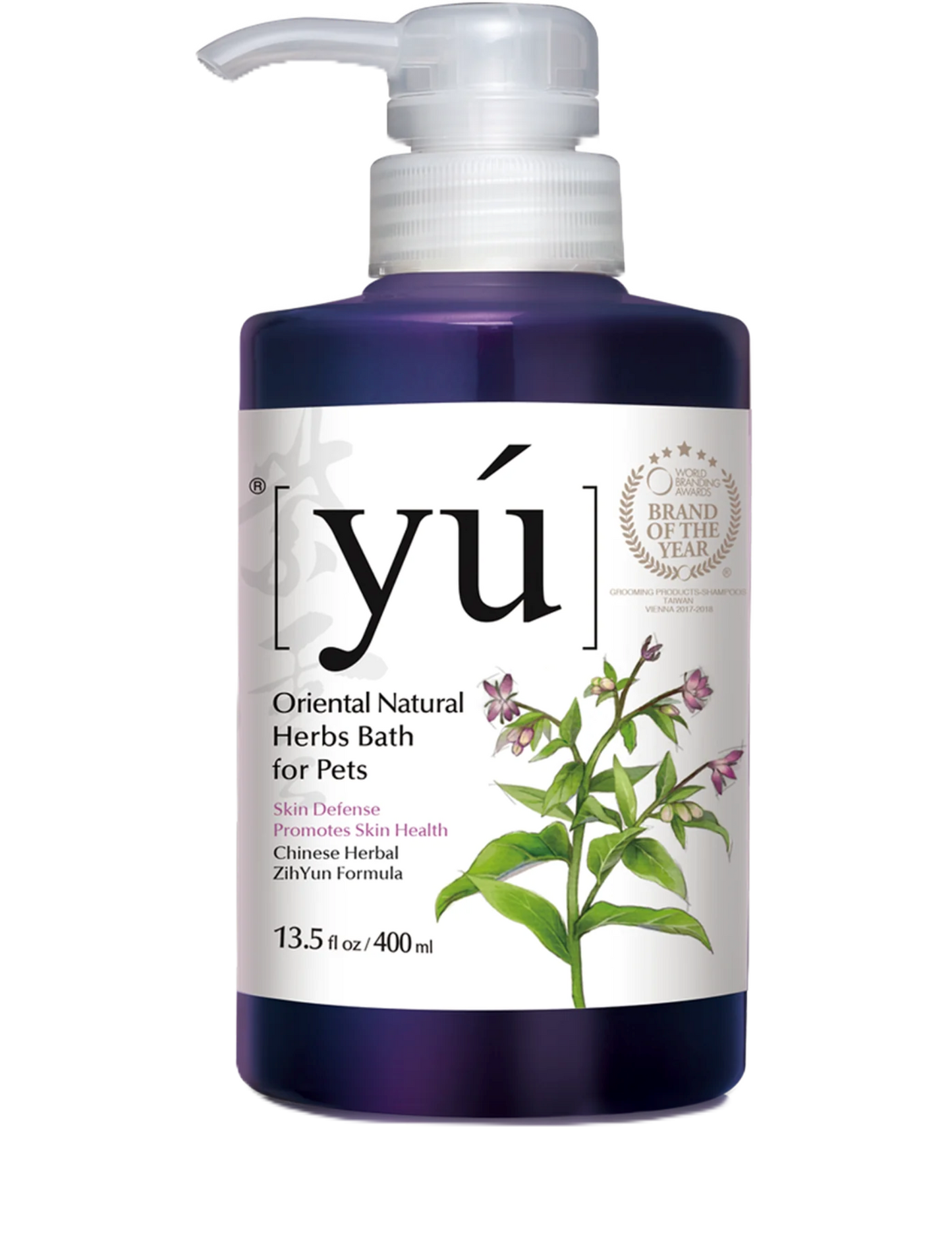 YU Oriental Natural Herbs Shampoo For Pets [400ml] And Dry Clean Spray [145ml] Suitable For Both Dogs And Cats