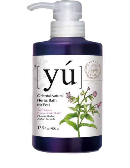 YU Oriental Natural Herbs Shampoo For Pets [400ml] And Dry Clean Spray [145ml] Suitable For Both Dogs And Cats