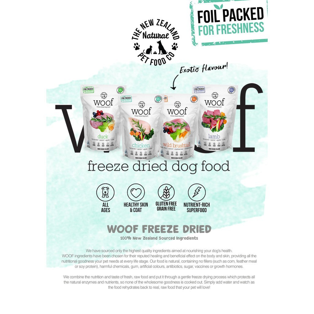 WOOF Freeze Dried Dog Food [280g] – WagifyPets